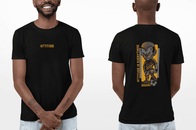 Attitude Front and Back Print