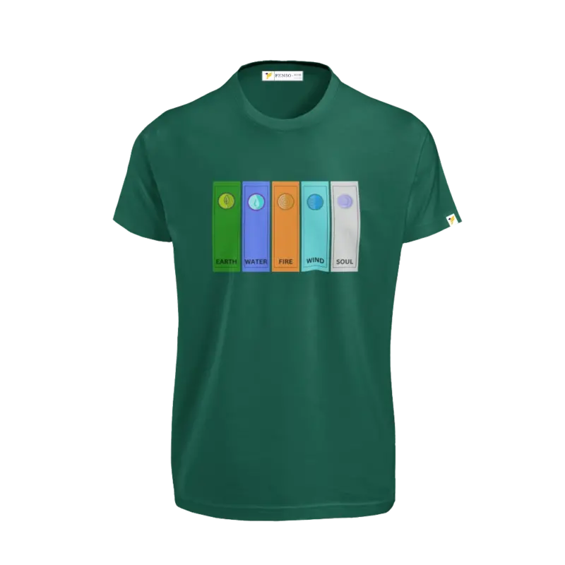 Five Element Bot Green Tshirt for Men