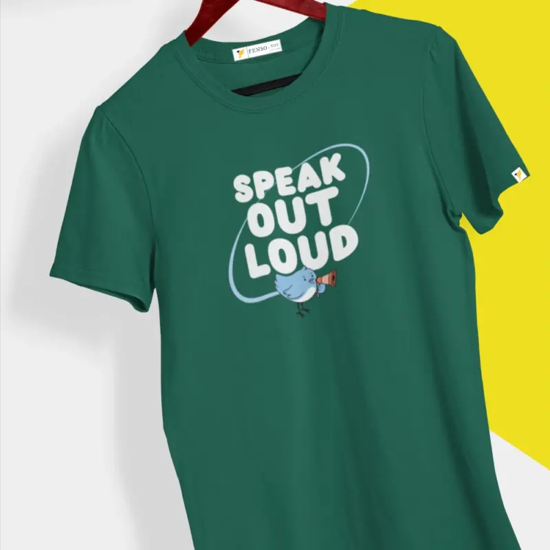 Speak Out Bot Green T-shirt