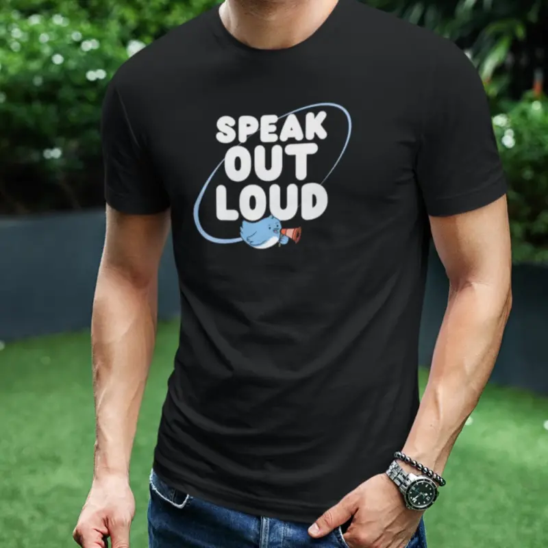 Speak Out Midnight marvel T-shirt