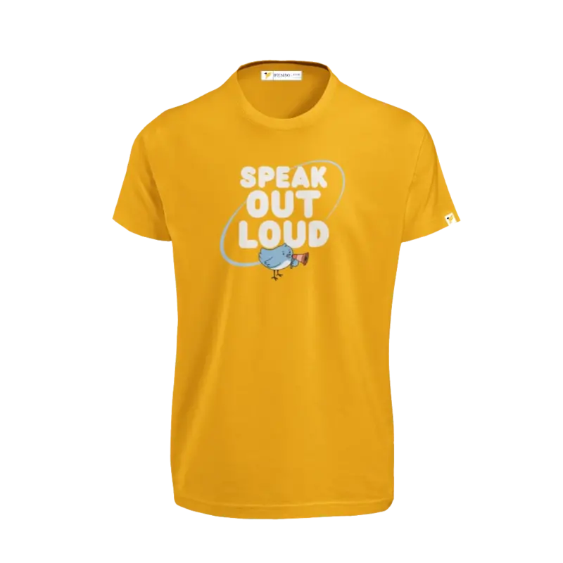 Speak Out Musturd Melang T-shirt