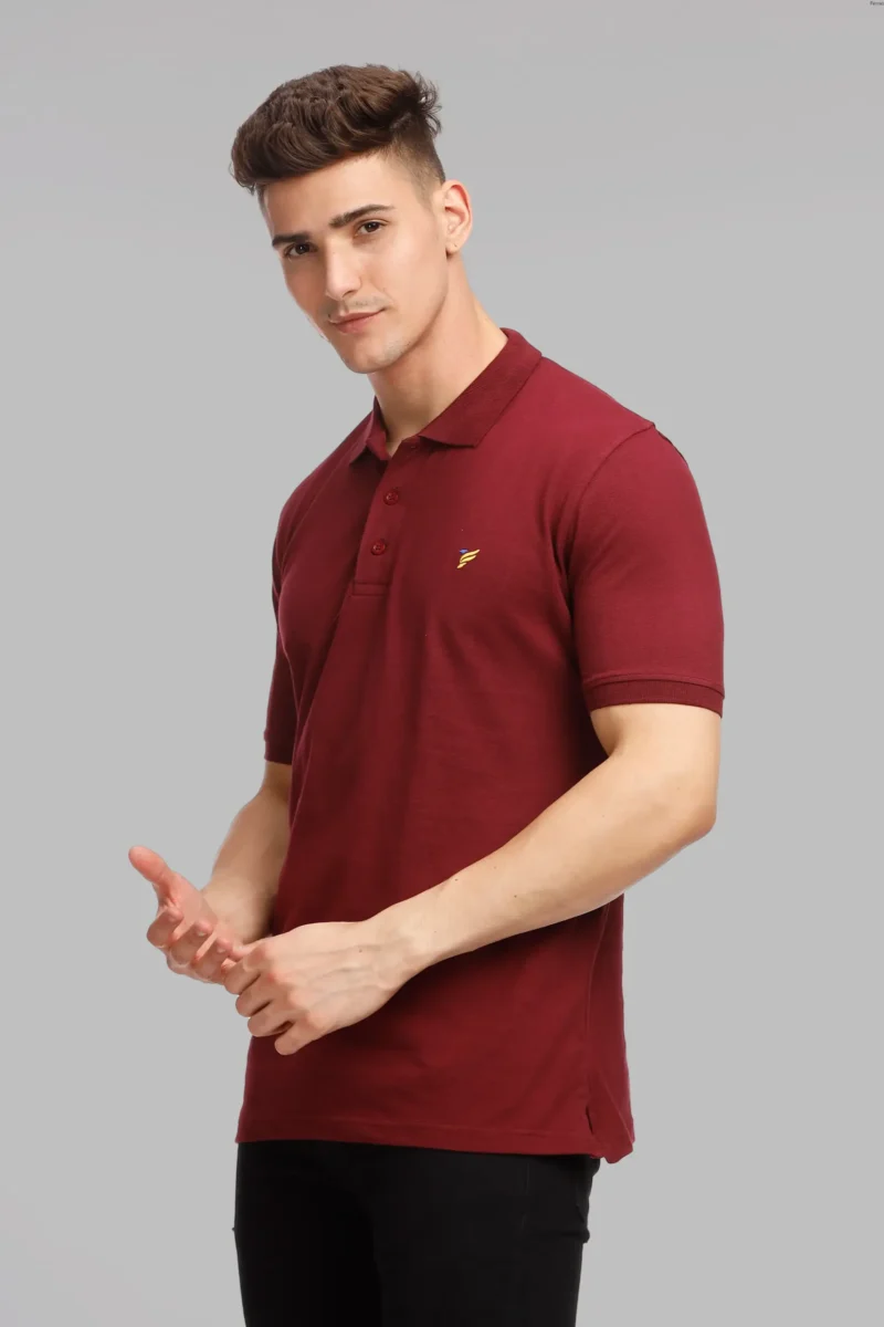 Mystic Maroon Polo T-Shirt