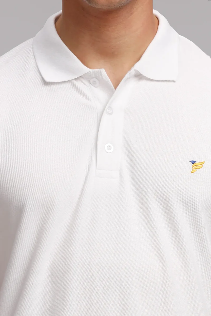 Fenso White polo T-Shirt