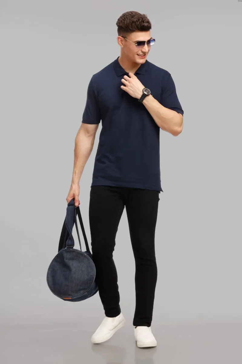 Navy Blue Polo T-Shirt