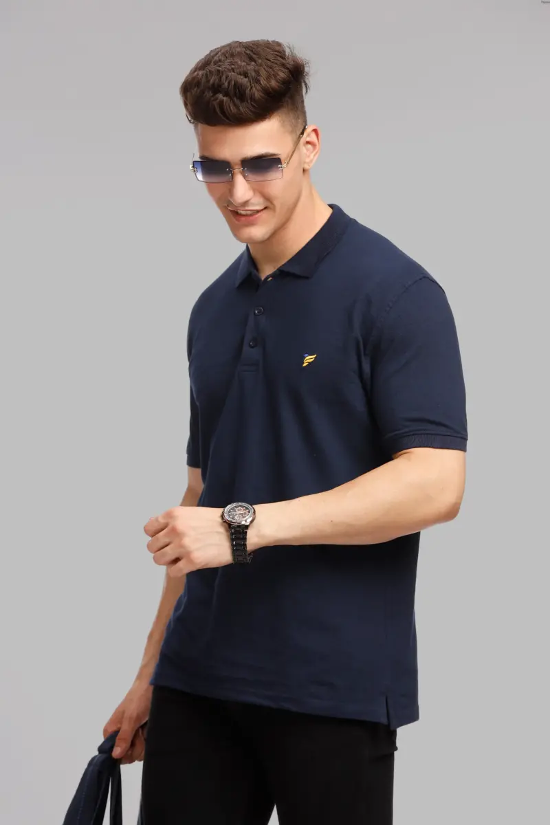 Navy Blue Polo T-Shirt