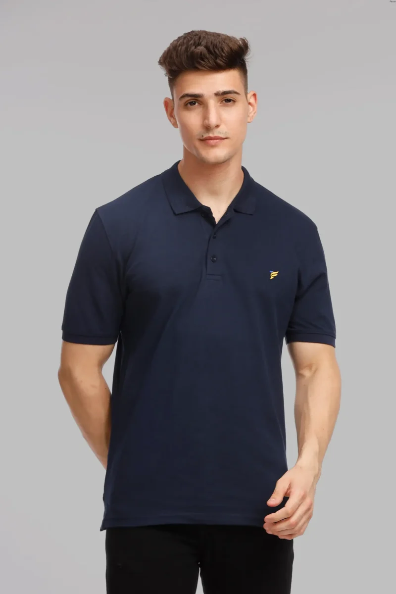 Navy Blue Polo T-Shirt