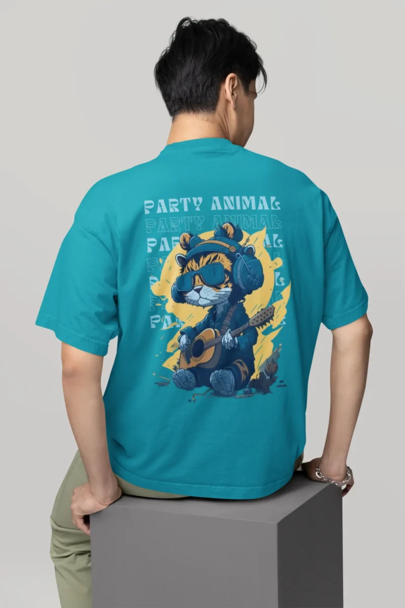 Party Animal Oversized T-shirt for Men