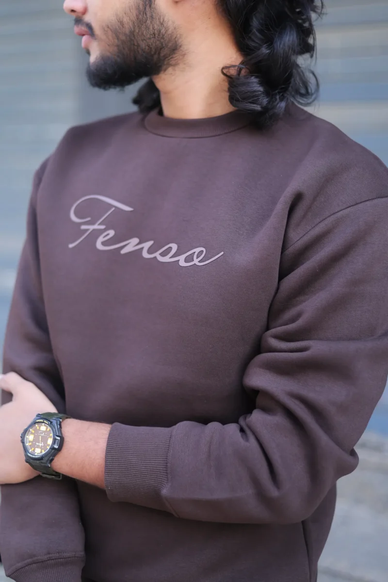 Fenso Brown Sweatshirts - Image 3