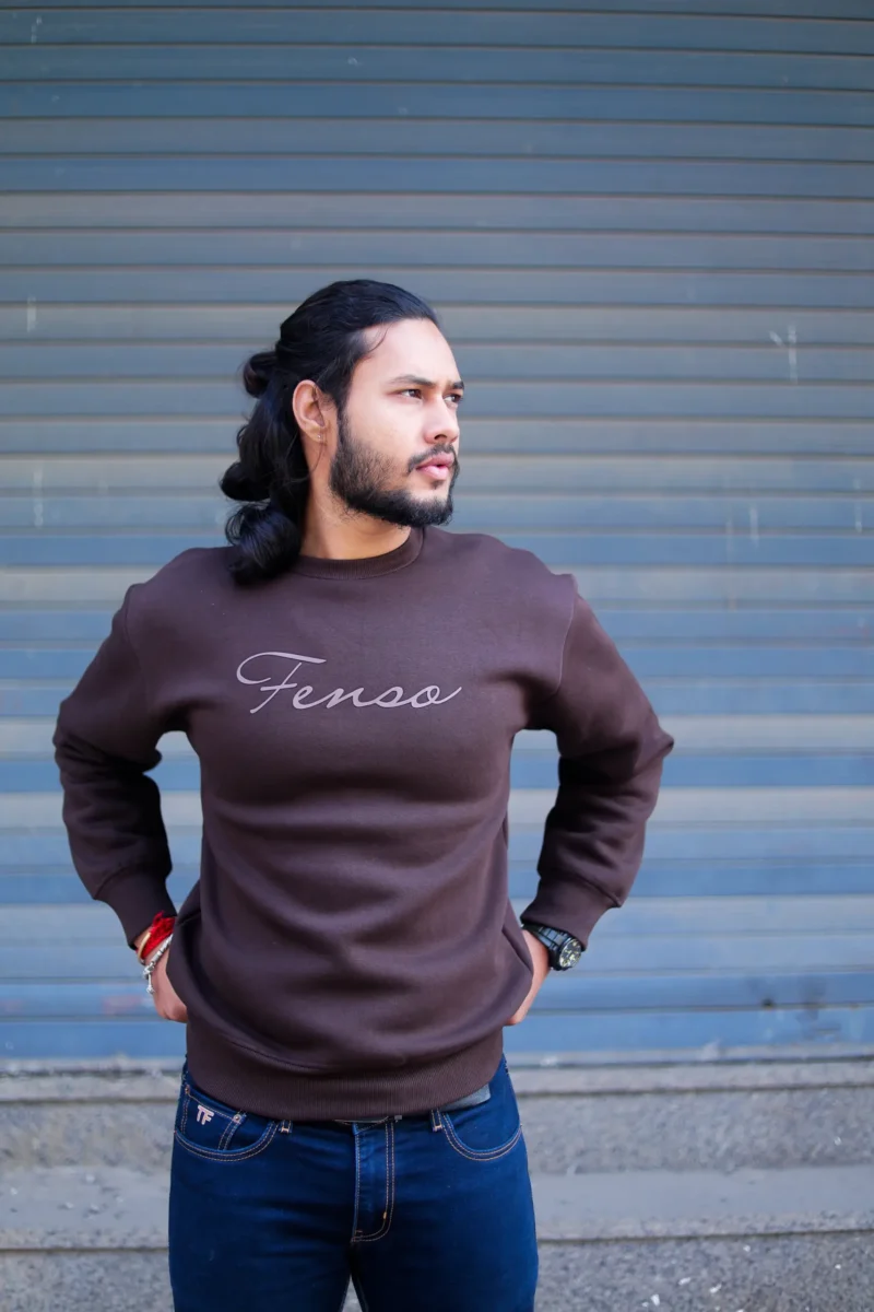 Fenso Brown Sweatshirts